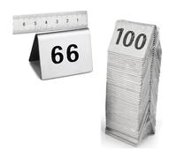 Cartes de numéros de table, Numéros De Table En Acier Inoxydable, 5x4cm, for Mariages, Restaurants, Banquets 1-50 1-100(1 to 100)