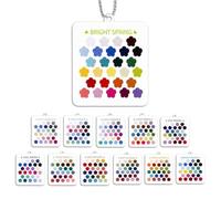 Cartes de Palette Saisonnière Gabarit de Stylisme en Acrylique