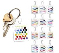 Cartes de Palette Saisonnière Guide de Style Portable Clair en Pendentif