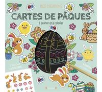 Cartes de Pâques à gratter et à colorier - Estelle Tchatcha - Grund - broché - Document jeunesse