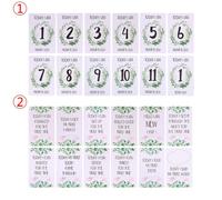 Cartes De Partage De Photo De Jalon 12 Feuilles Ensemble Cadeau Cartes D'âge De Bébé-Cartes De Jalon De Bébé, Cartes De Photo De Bébé-Photo De Nouveau-Né