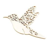 Cartes de place de nom de mariage, Lot de 100 marque-places de table en forme d'oiseau - Carte de nom en verre à vin - Carte de siège creuse à motifs floraux - Carte de vœux for mariage, anniversaire