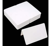 Cartes de Pliage Artisanales Blanches Vierges, Cartes de Voeux Cadeaux Bricolage, 9.2x15cm pour la Fête de Naissance de Noël, Paquet de 100