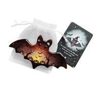 Cartes de poche d'Halloween - 7 x 7 cm - ensemble de breloques pour motivation, collection d'encouragement avec messages inspirants, petites cartes pour l'étude, les voyages, la salle de classe