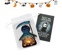 Cartes de poche d'Halloween - Cartes de vœux inspirantes pour Halloween, figures de motivation portables pour studio compagnon voyage quotidien vacances adultes collègues famille