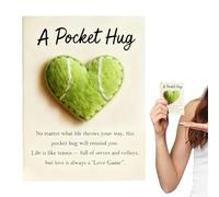 Cartes de poche en forme de cœur, souvenir d'encouragement sur le thème du golf, pierres positives | pour Thanksgiving, fête des mères, Saint-Valentin, Noël, anniversaire, femmes, , amis