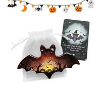 Cartes de poche pour - Breloque d'Halloween avec cartes de soutien | Figurines de motivation pour soutenir les études quotidiennes, les voyages, la salle de classe, l'école, le bureau