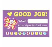 Cartes De Poinçon D'incitation À La Récompense Pour Enfants,Dessin Pour Enfants,Étudiants,Enseignant Motivé,Fuchsia,Petite Entreprise,50 Pièces - Type 50pcs-02