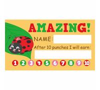 Cartes De Poinçon D'incitation À La Récompense Pour Enfants,Dessin Pour Enfants,Étudiants,Enseignant Motivé,Fuchsia,Petite Entreprise,50 Pièces - Type 50pcs-01