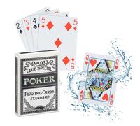 Cartes de poker en plastique, lot de 2, jeu imperméable, anti-déchirure & plis, 108 pièces, Texas Hold'em, kit pro