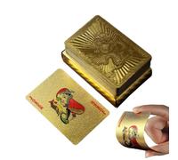 Cartes de poker en PVC imperméable et portable | Jeu de table portable étanche pour divertissement quotidien, activités d'entreprise, commémorations de mariage
