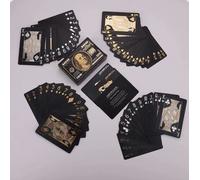 Cartes De Poker En Pvc Imperméables Et Creatives Couleur Or Pour Le Jeu De Luxe Dollars Euros Paquet De 100 Cartes