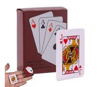 Cartes de poker - Format de voyage compact, portable, finition, motifs amusants | Mini ensemble, jeux de fête, divertissement familial, événements d'entreprise, mariages, festivals, adolescents et