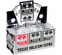 Cartamundi - 104008324 - Jeu de Société - Copag Texas Hold'em Silver - Jeu de 54 Cartes - Format Poker - Jumbo Face - 4 Index - Etui Noir