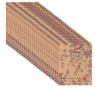 Cartes de Présentation en Papier Marbré 100 Pièces 6,3cm Bijoux | Colliers et Boucles D’oreilles, Format Suspendu, Brun, Lot de Cent Feuilles, Réutilisables