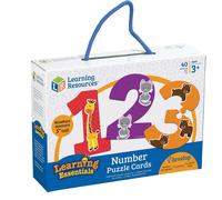 Cartes de puzzle de nombres Learning Resources Puzzle pour tout-petits à reconnaissance précoce des nombres 20 puzzles autocorrectifs 40 pièces 3