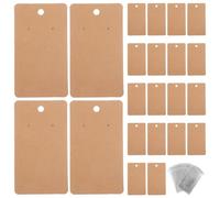 Cartes de Rangement Pliables pour Boucles D’oreilles en Carton Marron