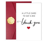 Cartes de remerciement avec enveloppes et autocollants, carte de remerciement simple et amusante pour lui, elle, enseignant, patron, médecin, maman, papa, collègue, demoiselles d'honneur, mariage, une