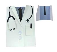 Cartes de remerciement pour infirmière - Carte de vœux vierge avec enveloppe - Style cravate ou perle - Pour travail, médecin, étudiant en médecine, anniversaire, remerciements