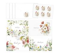 Cartes De Remerciement Pour Professeur, Notes Aquarelle Florales Avec Message De Bénédiction, 4 Notes De Remerciement Avec Enveloppe, Pour Remercier, Anniversaire, Remise De Diplômes, Mariage, Affaire