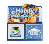 Cartes de remise de diplôme | Carte de vœux pop-up 3D, carte de félicitations, faite à la main, pliable pour les diplômés du lycée