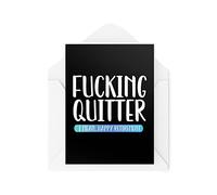 Cartes de retraite amusantes | F* cking Quitter I Mean Happy Retirement | Quitter le travail Retraite Blagues Sweary Blagues Banter Emploi de bureau | CBH914