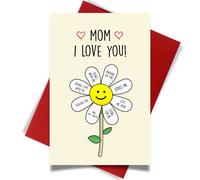 Cartes de Saint-Valentin Cheerin pour maman - Carte de vœux romantique et douce avec enveloppe - Cadeau d'appréciation pour mère, belle-mère, tan