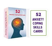 Cartes de santé mentale - 52 cartes - Jeu de cartes mentales double face - Jeux de table pour la santé du cerveau - Lieu de travail - École - Bureau - Soulage le stress - Fonction cerveau