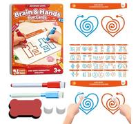 Cartes de stimulation cérébrale | d'apprentissage logique - 20 activités pour hémisphères gauche et droit, pour le développement de la motricité fine et du cerveau gauche et droit