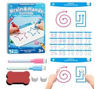 Cartes de stimulation cérébrale | Jouet éducatif de logique - 20 cartes d'entraînement cérébral, pour interaction parents- stimulation des deux hémisphères