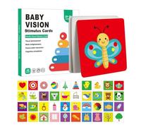 Cartes De Stimulation De La Vision Pour Bébé - Cartes D'apprentissage Pour Tout-petits À Contraste Élevé | Aide Les À Se Développer Dans Les Aspects, Carte Mémoire D'activité D'apprentiss