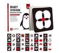 Cartes de stimulation Vision - Stimulation visuelle pour bébé - Contraste élevé - Cartes d'apprentissage interactives pour de 0 à 3 - Développement sensoriel et cérébral S