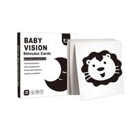 Cartes de stimulation visuelle pour bébés, stimulation de la vision du bébé - Cartes d'apprentissage pour jeunes à contraste élevé, pour de développement d'apprentissage précoce