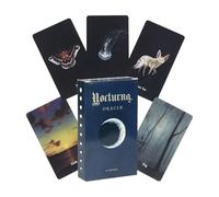 Cartes de tarot, 48 cartes Moon Learning Oracle Deck, 10,2 x 6,9 cm, compactes et portables, jeu de lecture pour guidage, méditation, prédictions futures vies passées, fortune, découverte de soi