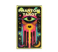 Cartes de tarot - 78 cartes de jeu Oracle anglais pour fortune et perspicacité, guide de tableau illustré, outil de divination avec valeur divertissante, jeu de fête pour nuit de famille
