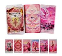 Cartes de Tarot 78 Cartes Romantique Interactif Portable Avec Boîte En Fer