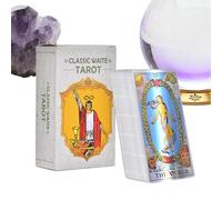 Cartes de Tarot | 78 Feuilles de Cartes de Divination - Jouet Oracle pour Hommes, Famille, Voyage, Bar, fête, rituels à la Maison et événements Sociaux