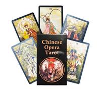 Cartes de tarot - 78 feuilles de jouet de collection - Cartes de tarot en papier à motif chinois - Pour rendez-vous, réunions, fêtes, dortoir, femmes, amis, , adolescents