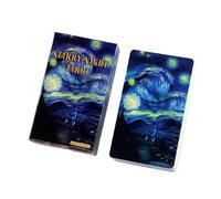 Cartes de tarot - 78 pièces Tarot Deck pour le voyage et la méditation, jouets de développement avec perspicacité symbolique, jeu de société de fortune pour l'amour, l'anniversaire, le rêve, l'aventur