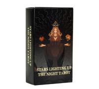 Cartes de tarot classiques - Jeu de divination 78 pièces étoiles Oracle | Jeu de divination de tarot multifonction pour réunions de famille, amusement sur table, prédiction du destin et divertissement