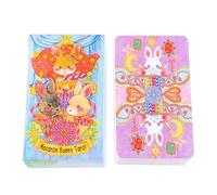 Cartes de tarot colorées, jeu Oracle portable, cartes Oracle 4x2,4x1 pouces avec de jolies œuvres d'art, jeu de divination portable, jeux spirituels avec style fantaisiste, carte de divination pour la