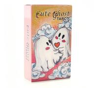Cartes de tarot de fantôme mignon - Ces petites cartes de tarot de fantôme adorables guideront vos émotions, votre vie et la direction de votre travail. Convient aux débutants. Papetier