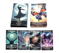 Cartes de tarot - Deck de divination de trente six cartes, pack de lecture mystique portable, tarot d'apprentissage pour débutants avec significations, cartes de pratique spirituelle intuitive |