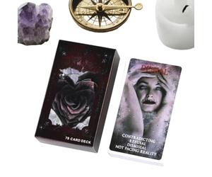 Cartes de tarot - Deck de divination pour des lectures perspicaces | Lot de 78 cartes avec arcanes majeurs et mineurs illustrés, parfait pour les débutants et les pratiquants expérimentés