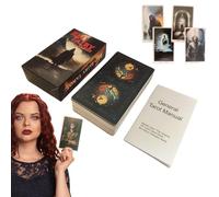 Cartes de tarot Divination - Deck Fortune, Guide d'intuition | Outil de méditation de lecture de cartes mystiques Daily, puis utilisez dans la pratique 'exploration spirituelle avec