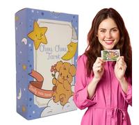 Cartes de tarot d'ours, cartes Oracle de lecture de chance, outil de divination pour débutant avec guide des symboles, lot de cartes occultes légères avec aléatoire facile, tarot réfléchissant, kit