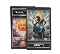 Cartes de tarot familiale, version anglaise, jeu de société compact de 78 decks, outil de fortune réutilisable, accessoire de divination portable, 10,3 x 6 cm ou amateurs de débutants, adultes