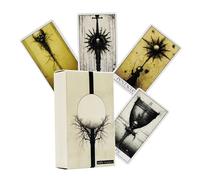 Cartes de tarot gothiques, jeu unique de 78 pièces, 10,3 x 6 cm, ensemble de divination mystérieuse, fantaisie sombre, esthétique, symboles faciles à lire, idéal pour les débutants, les fêtes, la