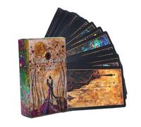 Cartes de Tarot, Jeu de Cartes de Divination à Collectionner, Jeu de Lecture de Destin de 78 pièces, 10.3x6.2x3cm, Oracle Mystique, Facile à Utiliser, Parfait pour Les Vacances, Divertissement Ora
