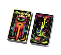 Cartes de tarot, jeu de divination de 4,06 pouces pour la nuit en famille, guide illustré de anglais, ditelance fortune avec plaisir de fête, accessoires de pour adultes, amis et rassemblemen